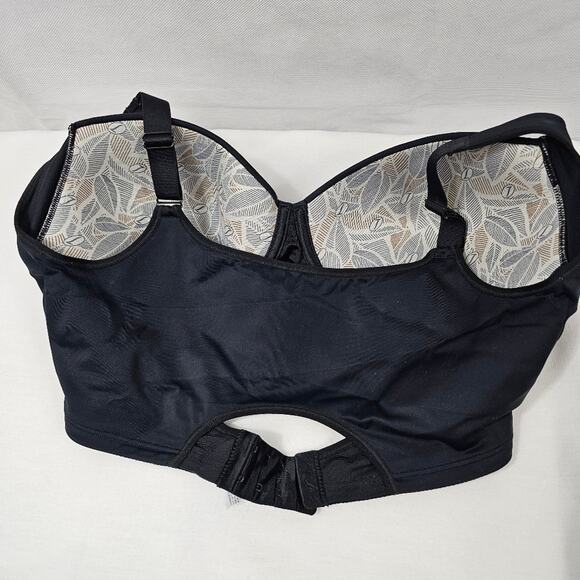 Leonisa Black Underwire Support Bra Size 40 - Picture 3 of 12